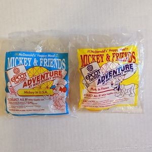 Disney's Mickey and Friends Epcot Center Adventure McDonald's Happy Meal Toys